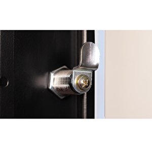 Lande - 18u 19" Duvar Tipi Rack Kabinet – Genişlik: 600 Mm | Derinlik: 600 Mm – Siyah