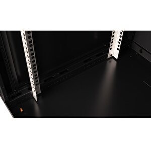 Lande - 18u 19" Duvar Tipi Rack Kabinet – Genişlik: 600 Mm | Derinlik: 600 Mm – Siyah