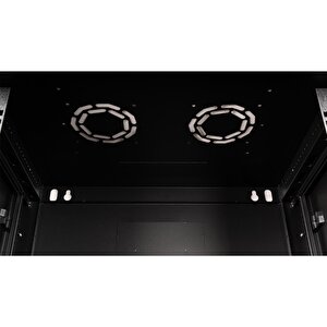 Lande - 6u 19" Duvar Tipi Rack Kabinet – Genişlik: 600 Mm | Derinlik: 600 Mm – Siyah (demonte)