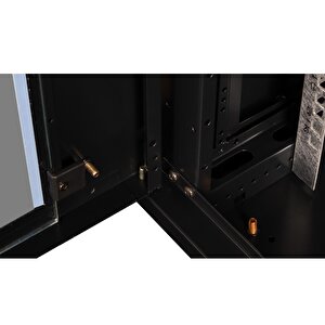 Lande - 12u 19" Duvar Tipi Rack Kabinet – Genişlik: 600 Mm | Derinlik: 600 Mm – Siyah (demonte)