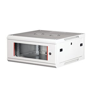 Lande - 4u 19" Duvar Tipi Rack Kabinet – Genişlik: 600 Mm | Derinlik: 600 Mm – Açık Gri (demonte)