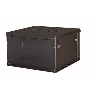 Lande - 6u 19" Duvar Tipi Rack Kabinet – Genişlik: 600 Mm | Derinlik: 600 Mm – Siyah