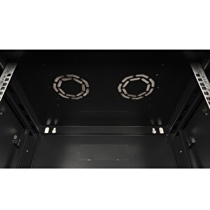 Lande - 15u 19" Duvar Tipi Rack Kabinet – Genişlik: 600 Mm | Derinlik: 450 Mm – Siyah