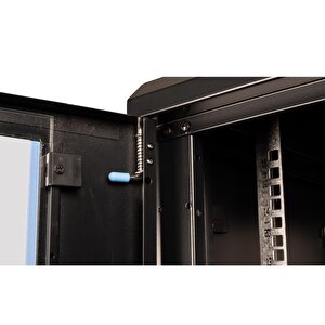 Lande - 15u 19" Duvar Tipi Rack Kabinet – Genişlik: 600 Mm | Derinlik: 450 Mm – Siyah