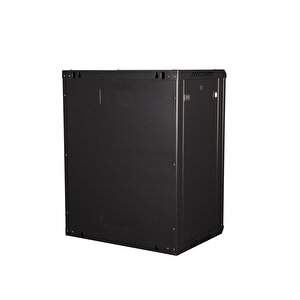Lande - 15u 19" Duvar Tipi Rack Kabinet – Genişlik: 600 Mm | Derinlik: 450 Mm – Siyah