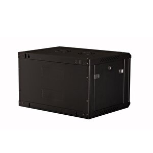 Lande - 6u 19" Duvar Tipi Rack Kabinet – Genişlik: 600 Mm | Derinlik: 450 Mm – Siyah (demonte)
