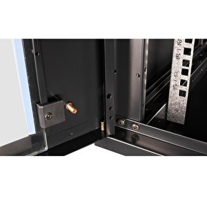 Lande - 9u 19" Duvar Tipi Rack Kabinet – Genişlik: 600 Mm | Derinlik: 600 Mm – Siyah