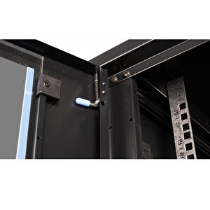 Lande - 9u 19" Duvar Tipi Rack Kabinet – Genişlik: 600 Mm | Derinlik: 600 Mm – Siyah