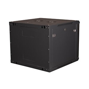 Lande - 9u 19" Duvar Tipi Rack Kabinet – Genişlik: 600 Mm | Derinlik: 600 Mm – Siyah