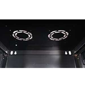 Lande - 4u 19" Duvar Tipi Rack Kabinet – Genişlik: 600 Mm | Derinlik: 450 Mm – Siyah