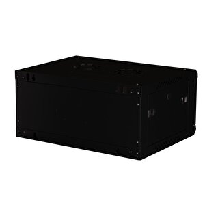 Lande - 4u 19" Duvar Tipi Rack Kabinet – Genişlik: 600 Mm | Derinlik: 450 Mm – Siyah