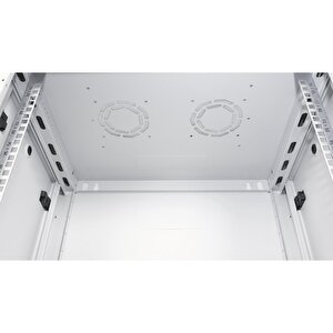 Lande - 12u 19" Duvar Tipi Rack Kabinet – Genişlik: 600 Mm | Derinlik: 450 Mm – Açık Gri