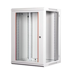 Lande - 18u 19" Duvar Tipi Rack Kabinet – Genişlik: 600 Mm | Derinlik: 600 Mm – Açık Gri