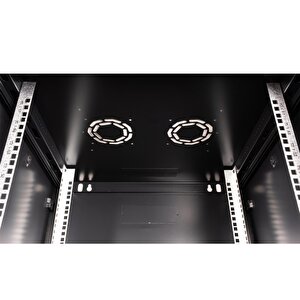 Lande - 15u 19" Duvar Tipi Rack Kabinet – Genişlik: 600 Mm | Derinlik: 600 Mm – Siyah
