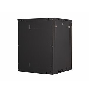 Lande - 15u 19" Duvar Tipi Rack Kabinet – Genişlik: 600 Mm | Derinlik: 600 Mm – Siyah
