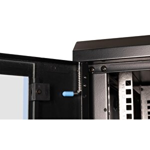 Lande - 15u 19" Duvar Tipi Rack Kabinet – Genişlik: 600 Mm | Derinlik: 600 Mm – Siyah
