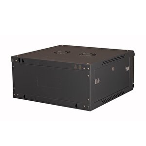 Lande - 4u 19" Duvar Tipi Rack Kabinet – Genişlik: 600 Mm | Derinlik: 600 Mm – Siyah