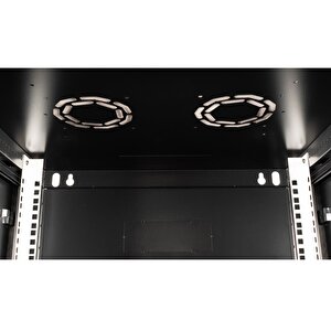 Lande - 4u 19" Duvar Tipi Rack Kabinet – Genişlik: 600 Mm | Derinlik: 600 Mm – Siyah