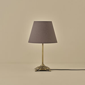 Marmo Antik Abajur Antrasit (konik Başlık) (25x17x38 Cm) Antrasit