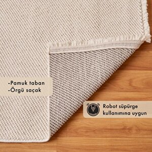 Arden Modern Halı Beyaz (80x300 Cm) Beyaz