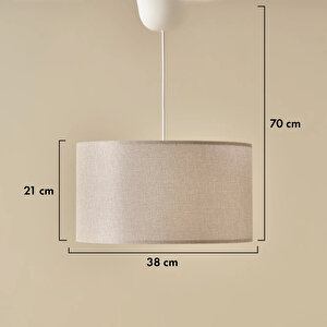 Testa Sarkıt Avize Gri (38x21x70 Cm) Gri