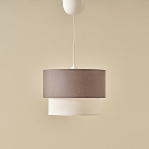 Pastel Sarkıt Avize Antrasit-beyaz (30x21x70 Cm) Antrasit- Beyaz