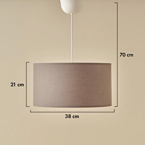 Testa Sarkıt Avize Antrasit (38x21x70 Cm) Antrasit