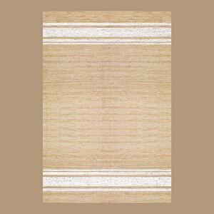 %100 Pamuk Sleek Kilim Naturel-beyaz (120x180 Cm) Naturel-beyaz
