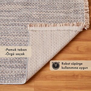 Arden Modern Halı Mavi (80x150 Cm) Mavi