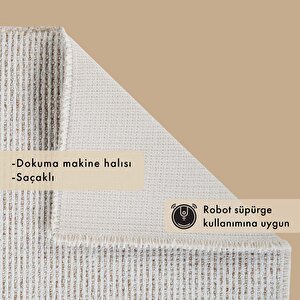 Sura Modern Halı Bej (80x300 Cm) Bej