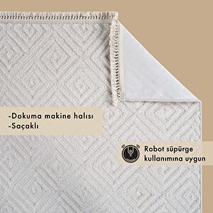 Anemon Modern Halı Krem (155x230 Cm) Krem