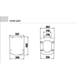 Creavit Tetra Asma Klozet (tp326.00) + Lara Tp Yavaş Kapanan Kapak 2'li Set