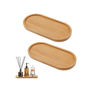 Mithra Life Bambu Oval Sunum Servis Tepsisi Tabağı Yağdanlık Sabunluk Altlığı Mit1223