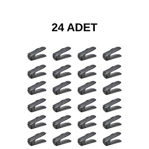 Mithra Life 24 Adet Ayarlanabilir Ayakkabı Rampası Düzenleyici Dolap İçi Organizer Mit1229