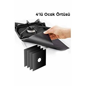 4 Lü Ocak Koruyucu Ped Örtüsü Mit1194