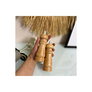 Mithra Life 2 Li Orta Boy Bambu Gövdeli Ahşap Tuz Ve Karabiber Değirmeni Öğütücü Mit1248