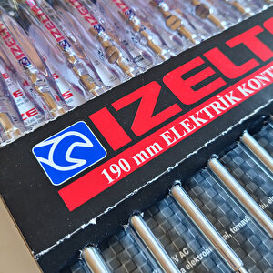 İzeltaş Yıldız Uçlu Elektrik Kontrol Kalemi 190 Mm Büyük Boy 10 Adet