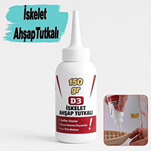 İskelet Ahşap Tutkalı Hazır 150 Gram Şeffaf D3 Tahta Mdf Sunta Kumaş Kağıt Diy Uygulama Yapıştırıcı