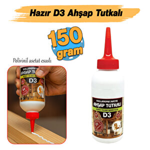 Ahşap Tutkalı Hazır 150 Gram Şeffaf D3 Mobilya Mdf Sunta Kumaş Kağıt Diy Uygulamalarında Yapıştırıcı