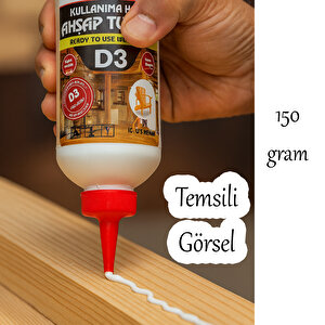 Ahşap Tutkalı Hazır 150 Gram Şeffaf D3 Mobilya Mdf Sunta Kumaş Kağıt Diy Uygulamalarında Yapıştırıcı