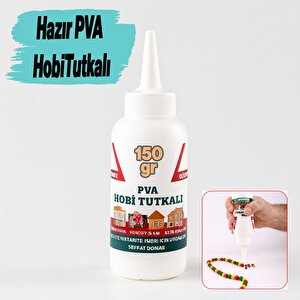 Hobi Tutkalı Hazır Pva 150 Gram Şeffaf Ahşap Karton Kumaş Kağıt Diy Uygulama Maket Yapım Yapıştırıcı