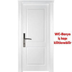 Wc Banyo Aynalı Kapı Kolu Nikel İnox Sağa Sola Uygun İç Dış Wc Kapısı Kilitlenebilir 1 Takım