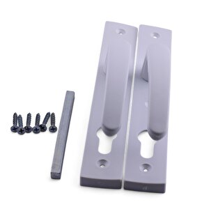 1 Takım Pvc Kapı Kolu Beyaz Balkon Banyo Tuvalet Wc Plastik Kulp Kilitsiz Kol