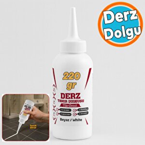 Hazır Derz Dolgu Fayans Seramik Mermer Yer Zemin Için Tamir Yenileme Dolgusu Beyaz Renk (220 Gr)