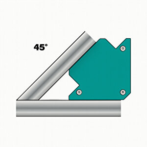 Kaynak Köşe Tutucu Manyetik 4" Mavi Güçlü Mıknatıs Kaynak Aparatı Metal Montaj Aparatı