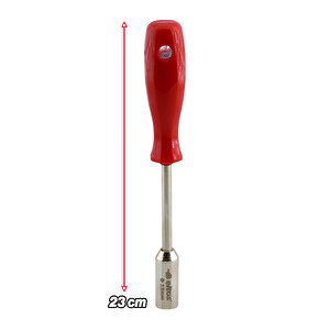 1 Adet 230 Mm Lokma Uçlu Tornavida 13 Mm Altıgen Köşeli 23 Cm Plastik Saplı