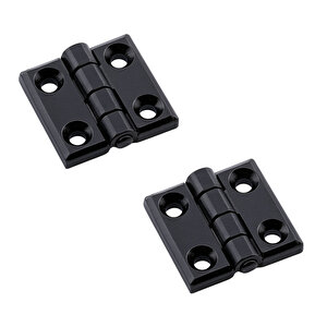 Metal Mini Yaprak Menteşe 30x30mm Dayanıklı Mobilya Kapı Dolap Çekmece Kapak Aksesuar Bağlantı Siyah