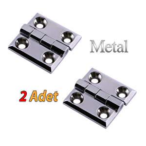 2 Adet 60x60 Mm Gümüş Metal Yaprak Menteşe Kapi Pencere Dolap Mobilya Kapak Menteşe Bağlantı