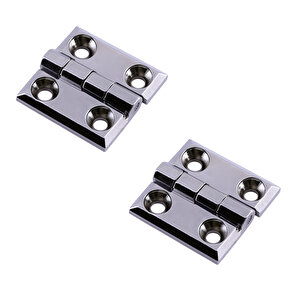 2 Adet 60x60 Mm Gümüş Metal Yaprak Menteşe Kapi Pencere Dolap Mobilya Kapak Menteşe Bağlantı
