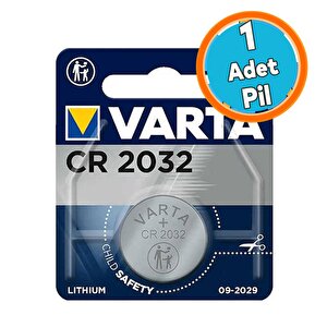 1 Adet Düğme Para Pili Cr2032 Anahtar Saat Oyuncak Elektronik Cihaz 3v 80 Mah Blister Lityum Batarya